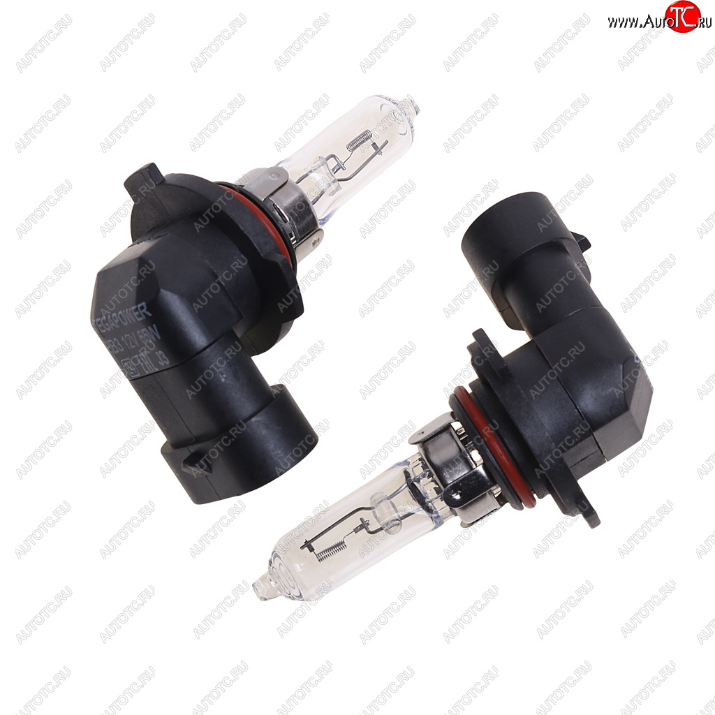 349 р. Лампа 12V HB3 65W P20d бокс (2шт.) Standart MEGAPOWER MEGAPOWER 370-33-040  с доставкой в г. Кемерово