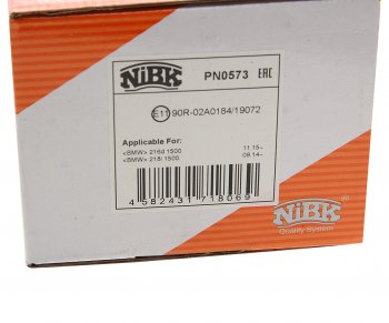 4 189 р. Колодки тормозные передние (4шт.) NIBK Mini Cooper 2 (2001-2006)  с доставкой в г. Кемерово. Увеличить фотографию 4