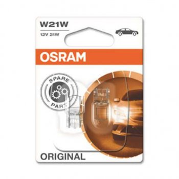 599 р. Лампа 12V W21W W3x16d блистер (2шт.) OSRAM OSRAM 7505-02b  с доставкой в г. Кемерово. Увеличить фотографию 1