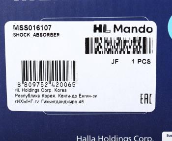 4 999 р. Амортизатор JEEP Grand Cherokee (01-) передний левый/правый газовый MANDO MANDO mss016107 MANDO mss016107  с доставкой в г. Кемерово. Увеличить фотографию 3