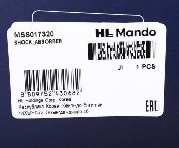 4 999 р. Амортизатор MERCEDES Vito (96-03) передний левыйправый газовый MANDO MANDO mss017320  с доставкой в г. Кемерово. Увеличить фотографию 3
