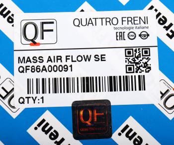 4 089 р. Датчик массового расхода воздуха VW Passat (01-05) A4 (00-04) QUATTRO FRENI QUATTRO FRENI qf86a00091  с доставкой в г. Кемерово. Увеличить фотографию 6