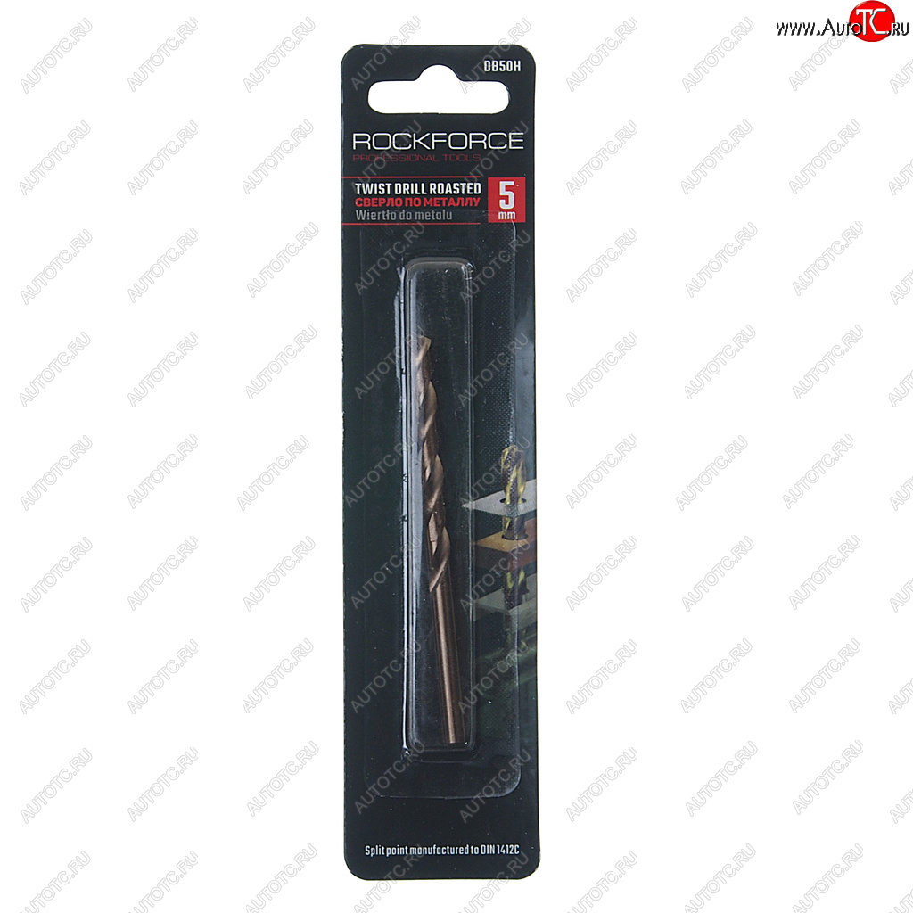 83 р. Сверло по металлу 5.0мм HSS Cobalt ROCKFORCE ROCKFORCE rf-db50h ROCKFORCE rf-db50h  с доставкой в г. Кемерово