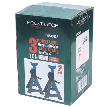 3 069 р. Стойка ремонтная 3т h=280-410мм 2шт. ROCKFORCE ROCKFORCE rf-th53003b  с доставкой в г. Кемерово. Увеличить фотографию 4