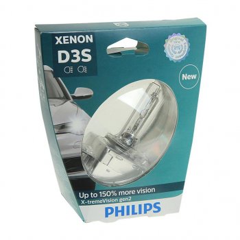 12 799 р. Лампа ксеноновая D3S 35W +150% PK32d-5 4800K блистер (1шт.) Xenon X-Treme Vision Gen2 PHILIPS PHILIPS 42403xv2s1  с доставкой в г. Кемерово. Увеличить фотографию 1