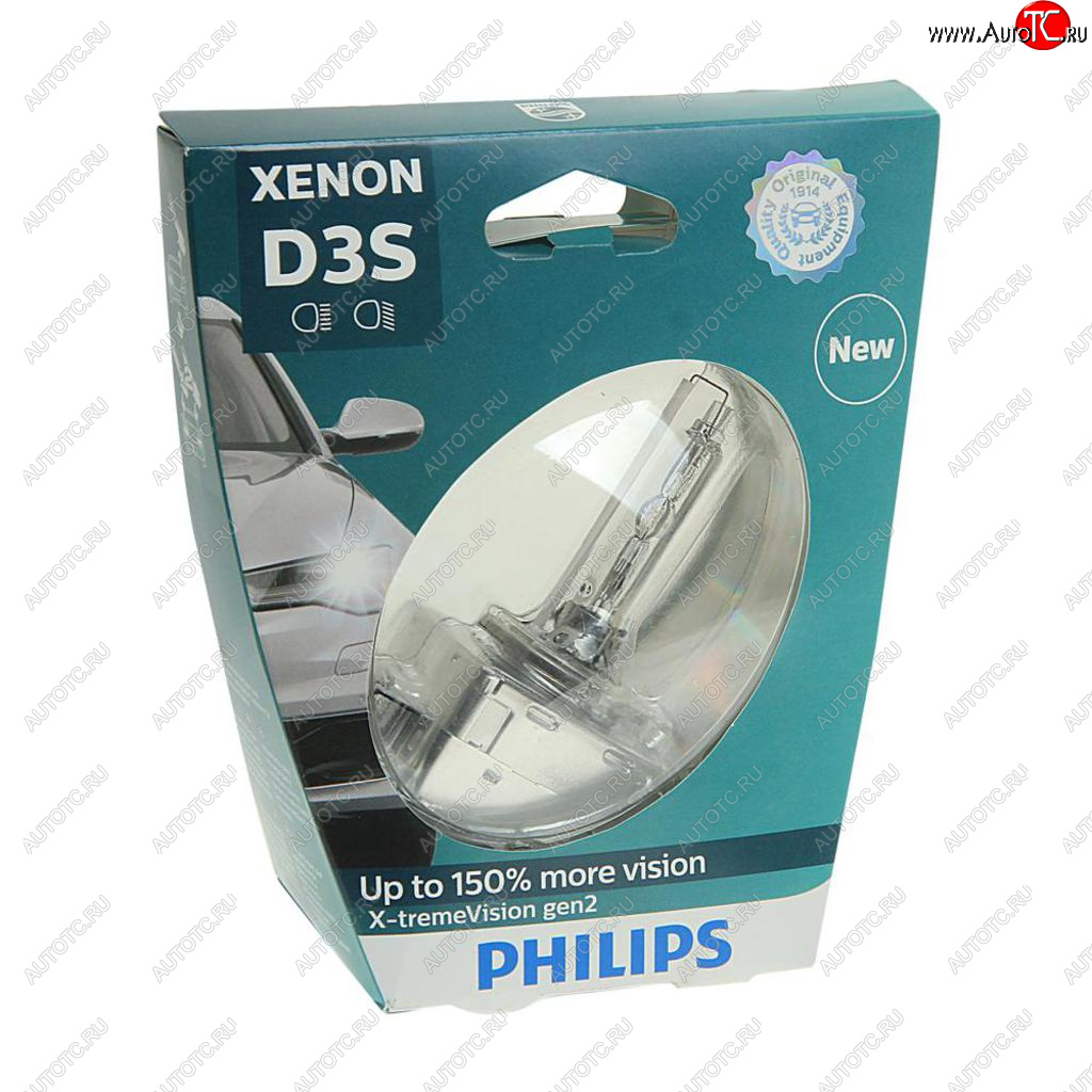 12 799 р. Лампа ксеноновая D3S 35W +150% PK32d-5 4800K блистер (1шт.) Xenon X-Treme Vision Gen2 PHILIPS PHILIPS 42403xv2s1  с доставкой в г. Кемерово