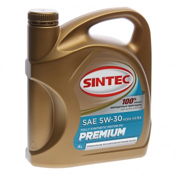 2 499 р. Масло моторное PREMIUM ACEA SL/CF 5W30 синт.4л SINTEC SINTEC 801969 SINTEC 801969  с доставкой в г. Кемерово. Увеличить фотографию 1