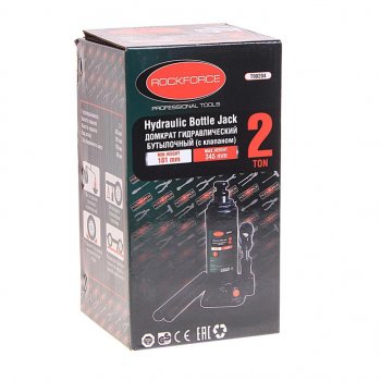 1 429 р. Домкрат бутылочный 2т 150-278мм с клапаном ROCKFORCE ROCKFORCE rf-t90204  с доставкой в г. Кемерово. Увеличить фотографию 3