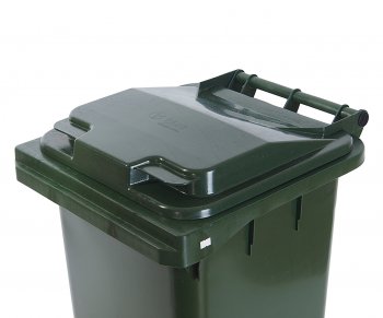 3 299 р. Контейнер мусорный 120л на колесах темно-зеленый 23.C29 IPLAST IPLAST ip-551601  с доставкой в г. Кемерово. Увеличить фотографию 2