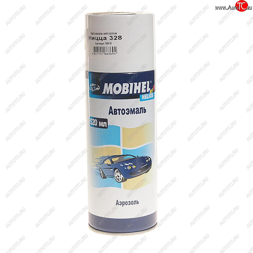 489 р. Краска 328 ницца металлик аэрозоль 520мл Helios MOBIHEL MOBIHEL 47897802а MOBIHEL 47897802а  с доставкой в г. Кемерово