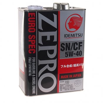 7 199 р. Масло моторное ZEPRO EURO SPEC F-S 1849-41 5W40 синт.4л IDEMITSU IDEMITSU 1849-004  с доставкой в г. Кемерово. Увеличить фотографию 1