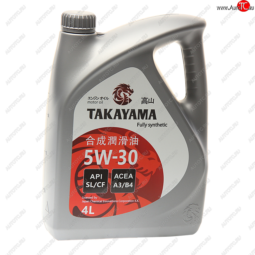 2 499 р. Масло моторное API SL/CF 5W30 синт.4л TAKAYAMA TAKAYAMA 605522 TAKAYAMA 605522  с доставкой в г. Кемерово