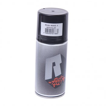 265 р. Краска для граффити черная 210мл Rush Art KUDO KUDO rua-9005.1 KUDO rua-9005.1  с доставкой в г. Кемерово. Увеличить фотографию 1