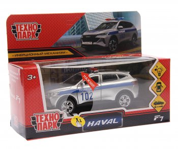 1 439 р. Модель автомобиля HAVAL F7 металлическая (свет, звук) ТЕХНОПАРК ТЕХНОПАРК f7-12slpol-sr  с доставкой в г. Кемерово. Увеличить фотографию 1