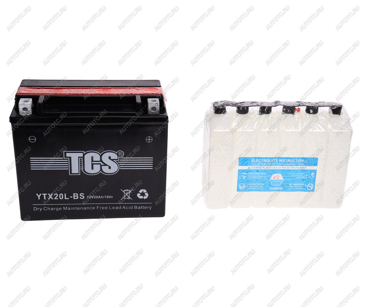 7 299 р. Аккумулятор TCS AGM 20Ач TCS 6ст20 ytx20l-bs  с доставкой в г. Кемерово