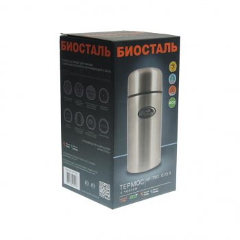 1 659 р. Термос 0.75л широкая горловина (суповой) в чехле BIOSTAL BIOSTAL nt-750  с доставкой в г. Кемерово. Увеличить фотографию 3