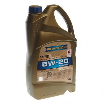 5 249 р. Масло моторное VFE 5W20 синт.4л RAVENOL RAVENOL 1111311-004  с доставкой в г. Кемерово. Увеличить фотографию 1