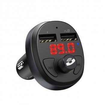 999 р. Устройство зарядное в прикуриватель с трансмиттером (bluetooth,hands free) HOCO HOCO e41 black HOCO e41 black  с доставкой в г. Кемерово. Увеличить фотографию 5