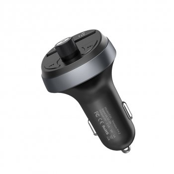999 р. Устройство зарядное в прикуриватель с трансмиттером (bluetooth,hands free) HOCO HOCO e41 black HOCO e41 black  с доставкой в г. Кемерово. Увеличить фотографию 1