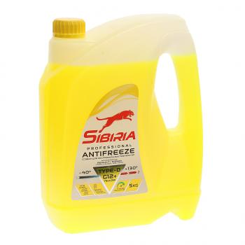 889 р. Антифриз желтый -40C 5кг G12+ SIBIRIA SIBIRIA 963896  с доставкой в г. Кемерово. Увеличить фотографию 1