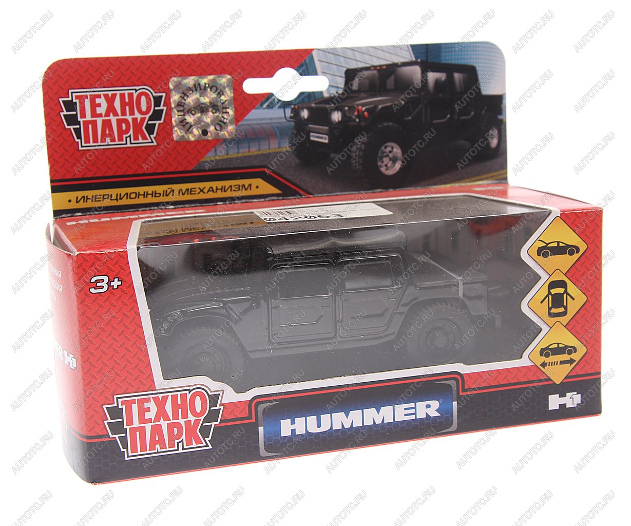 939 р. Модель автомобиля HUMMER H1 Пикап металлическая ТЕХНОПАРК ТЕХНОПАРК sb-18-09-h1-n(b)-wb  с доставкой в г. Кемерово