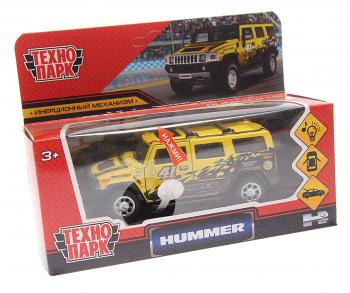 1 399 р. Модель автомобиля HUMMER H2 Спорт металлическая (свет, звук) ТЕХНОПАРК ТЕХНОПАРК hum2-12slsrt-ye  с доставкой в г. Кемерово. Увеличить фотографию 1