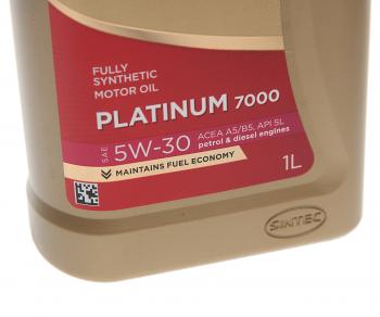 679 р. Масло моторное Platinum 7000 A5B5 5W30 синт.1л SINTEC SINTEC 600157  с доставкой в г. Кемерово. Увеличить фотографию 2