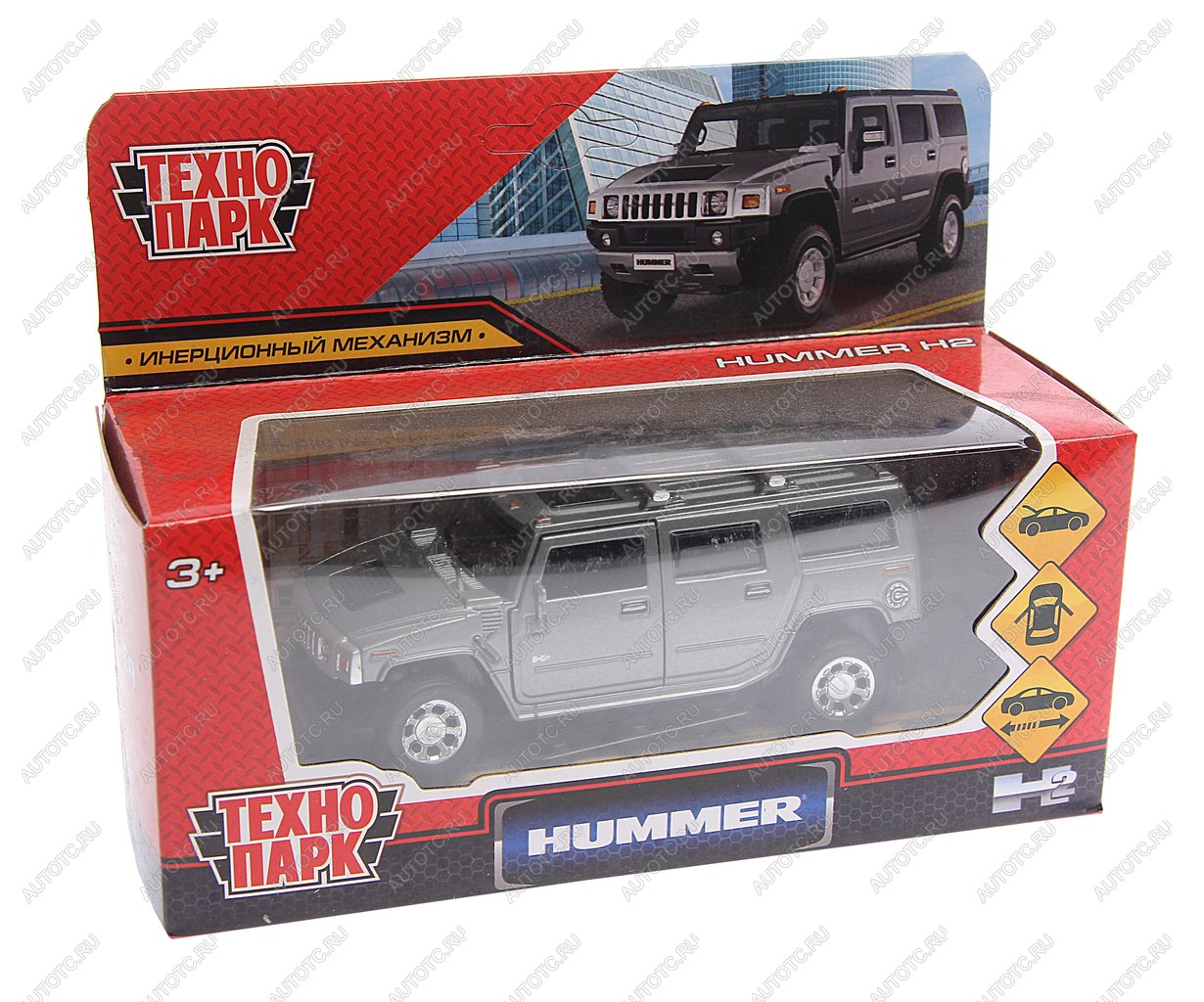 819 р. Модель автомобиля HUMMER H2 металлическая ТЕХНОПАРК ТЕХНОПАРК hum2-12-gy  с доставкой в г. Кемерово
