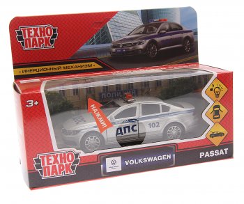 1 449 р. Модель автомобиля VW Passat металлическая (свет, звук) ТЕХНОПАРК ТЕХНОПАРК passat-12slpol-sr  с доставкой в г. Кемерово. Увеличить фотографию 1