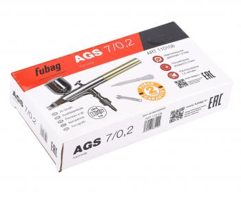 3 699 р. Аэрограф 1.0атм. 9лмин. с боковым бачком 70мл FUBAG FUBAG 110108  с доставкой в г. Кемерово. Увеличить фотографию 7
