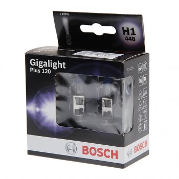 1 599 р. Лампа 12V H1 55W P14.5s +120% (2шт.) Gigalight Plus 120 BOSCH BOSCH 1987301105  с доставкой в г. Кемерово. Увеличить фотографию 1