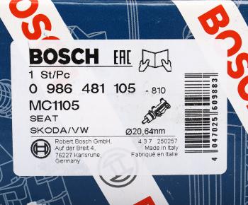 14 849 р. Цилиндр тормозной главный VW Polo (02-10) SKODA Fabia (00-14) BOSCH BOSCH 0986481105  с доставкой в г. Кемерово. Увеличить фотографию 6