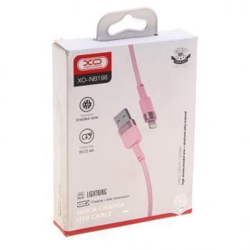 276 р. Кабель iPhone (5-) 1м розовый XO XO nb198 pink  с доставкой в г. Кемерово. Увеличить фотографию 3