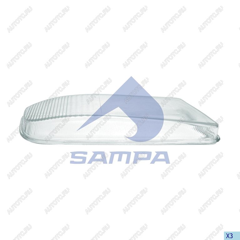 1 099 р. Стекло фары противотуманной MAN TGX (08-) правой SAMPA SAMPA 022.033  с доставкой в г. Кемерово