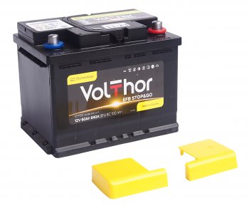 12 349 р. Аккумулятор VOLTHOR EFB 60Ач обратная полярность VOLTHOR 6ст60(0) 56088  с доставкой в г. Кемерово. Увеличить фотографию 3