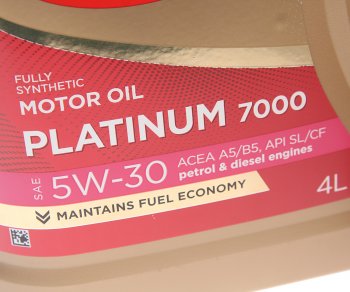 2 079 р. Масло моторное Platinum 7000 A5B5 5W30 синт.4+1л SINTEC SINTEC 600224  с доставкой в г. Кемерово. Увеличить фотографию 2