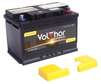 14 349 р. Аккумулятор VOLTHOR EFB 70Ач обратная полярность VOLTHOR 6ст70(0) 57088  с доставкой в г. Кемерово. Увеличить фотографию 3