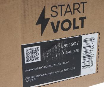 9 349 р. Стартер TOYOTA Avensis (03-) (1.61.8) STARTVOLT STARTVOLT lst1907  с доставкой в г. Кемерово. Увеличить фотографию 4