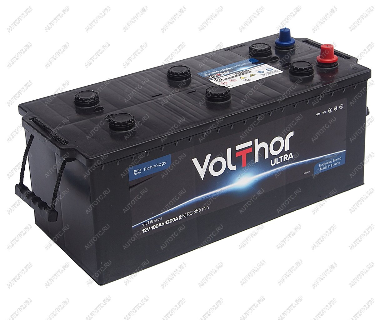 26 999 р. Аккумулятор VOLTHOR Ultra Truck 190Ач обратная полярность VOLTHOR 6ст190(3) 69032  с доставкой в г. Кемерово