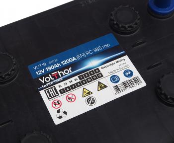 26 999 р. Аккумулятор VOLTHOR Ultra Truck 190Ач обратная полярность VOLTHOR 6ст190(3) 69032  с доставкой в г. Кемерово. Увеличить фотографию 4