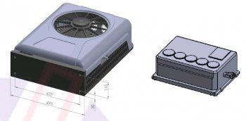 48 399 р. Кондиционер автомобильный 24V UC-5 универсальный комплект AXI AXI uc-5 24v  с доставкой в г. Кемерово. Увеличить фотографию 3