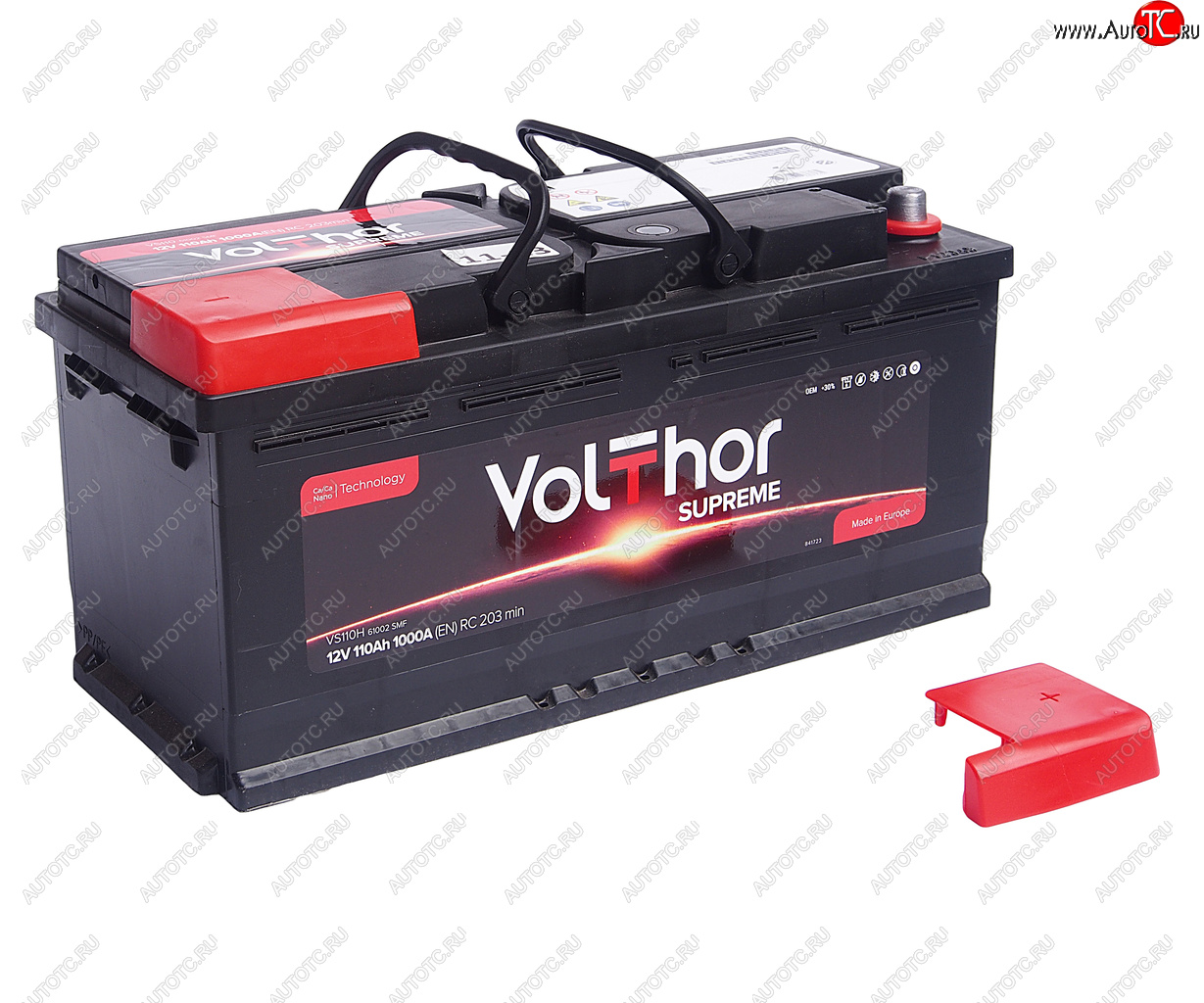 17 549 р. Аккумулятор VOLTHOR Supreme 110Ач обратная полярность VOLTHOR 6ст110(0) 61002  с доставкой в г. Кемерово