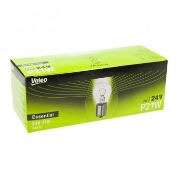 30 р. Лампа 24V P21W BA15s (1шт.) Essential VALEO VALEO 032949  с доставкой в г. Кемерово. Увеличить фотографию 3