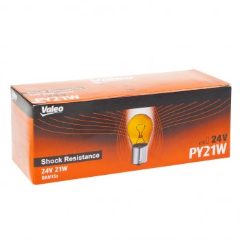 67 р. Лампа 24V PY21W BAU15s вибростойкая (1шт.) VALEO VALEO 032953  с доставкой в г. Кемерово. Увеличить фотографию 2