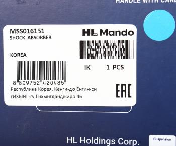 4 299 р. Амортизатор BMW 3 (E90-E93,E90N-E93N) передний правый газовый MANDO MANDO mss016151  с доставкой в г. Кемерово. Увеличить фотографию 4