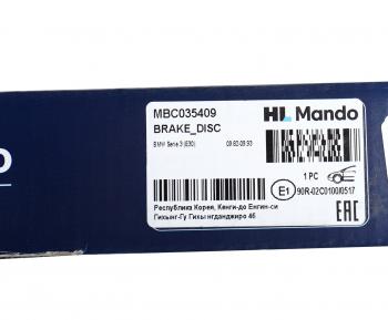 2 599 р. Диск тормозной BMW 3 (E30) (82-) передний (1шт.) MANDO MANDO mbc035409 MANDO mbc035409  с доставкой в г. Кемерово. Увеличить фотографию 5