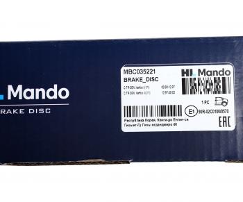 1 799 р. Диск тормозной CITROEN Xantia (X1) (93-98) задний (1шт.) MANDO MANDO mbc035221 MANDO mbc035221  с доставкой в г. Кемерово. Увеличить фотографию 4