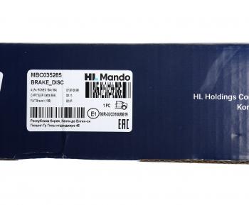 2 299 р. Диск тормозной FIAT Bravo (07-) (1.4) задний (1шт.) MANDO MANDO mbc035285 MANDO mbc035285  с доставкой в г. Кемерово. Увеличить фотографию 4