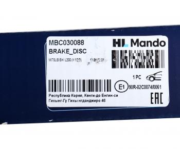 2 399 р. Диск тормозной MITSUBISHI L300 передний (1шт.) MANDO MANDO mbc030088 MANDO mbc030088  с доставкой в г. Кемерово. Увеличить фотографию 7