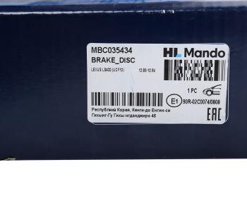 5 249 р. Диск тормозной TOYOTA Mark 2 (96-) LEXUS GS,IS (97-) передний (1шт.) MANDO MANDO mbc035434 MANDO mbc035434  с доставкой в г. Кемерово. Увеличить фотографию 7